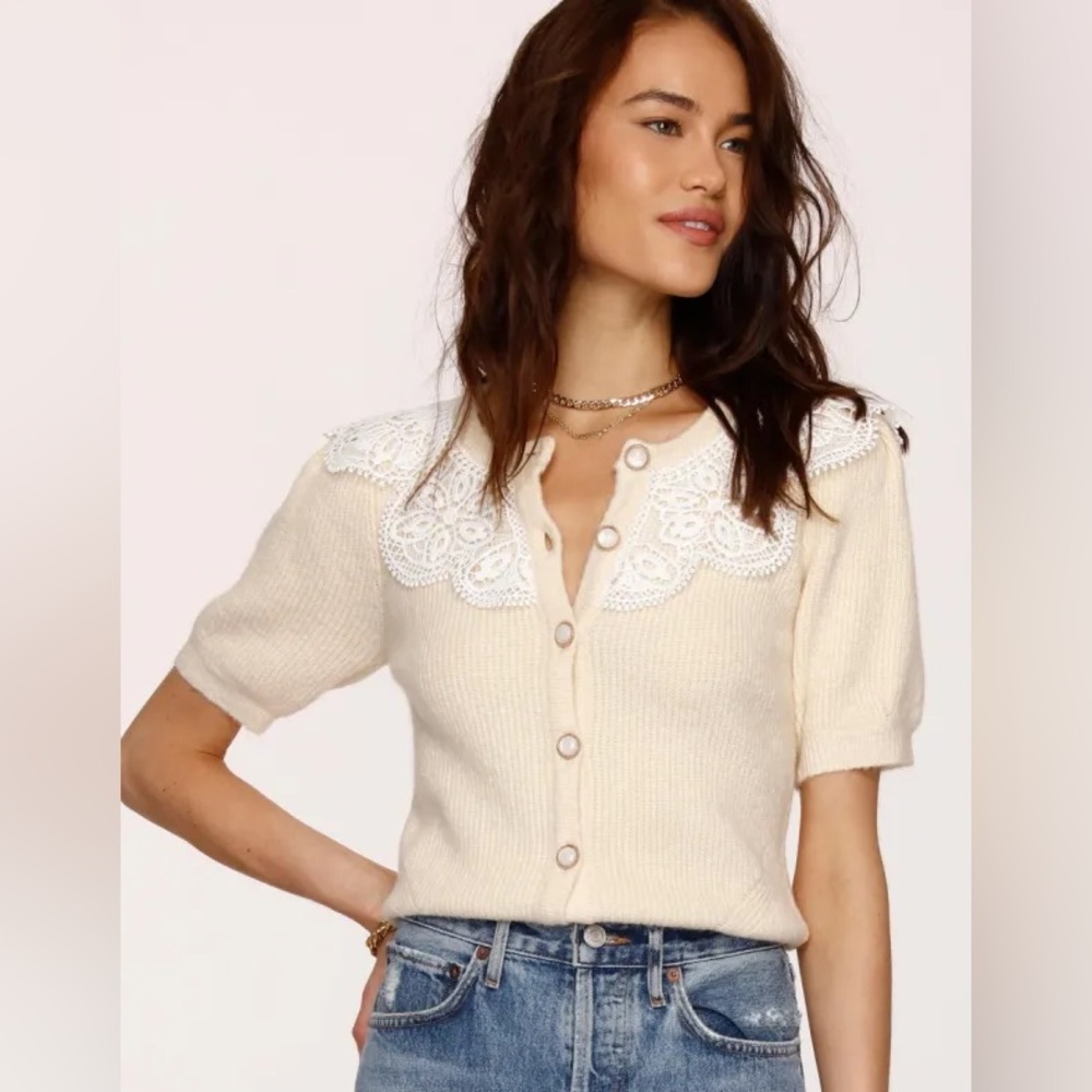 Heartloom Amina Cardigan Ivory